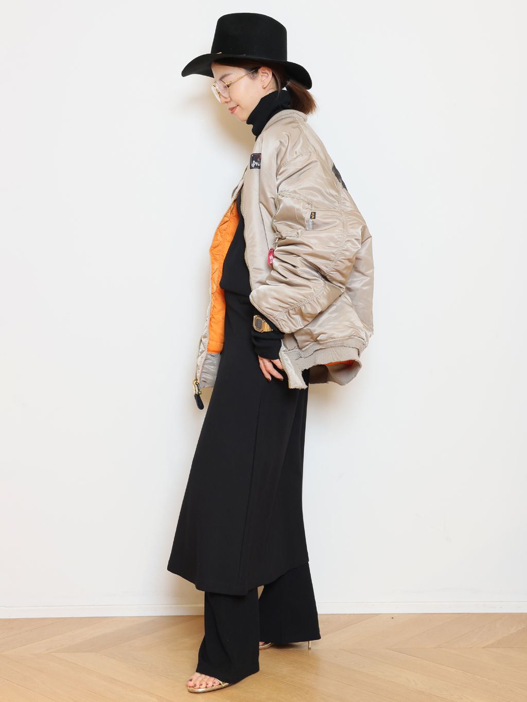 prototypes/プロトタイプス】NYLON BOMBER ジャケットのコーディネート