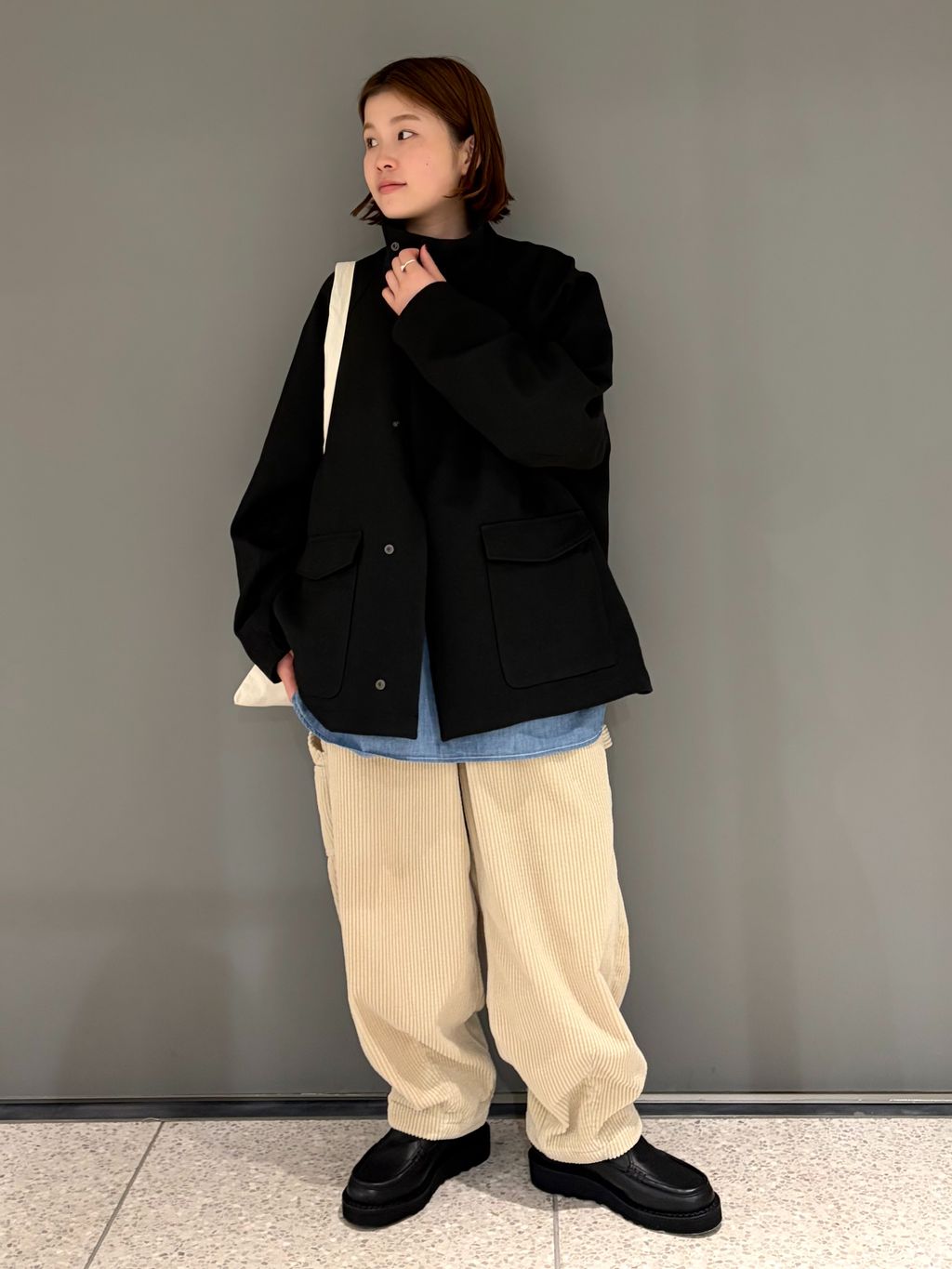 journal standard luxe APRIL ブルゾン です♩ テックツィード ブルゾンのコーディネートスナップ（A.D）｜journal