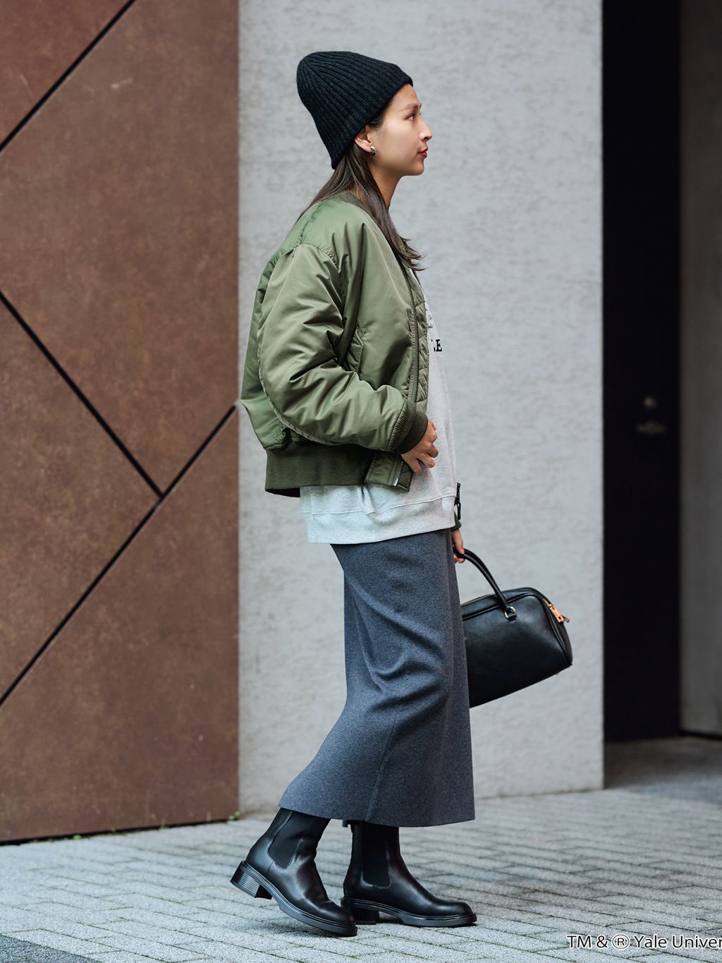 TOP KHAKI/トップカーキ MA-1ナイロンジャケットのコーディネート
