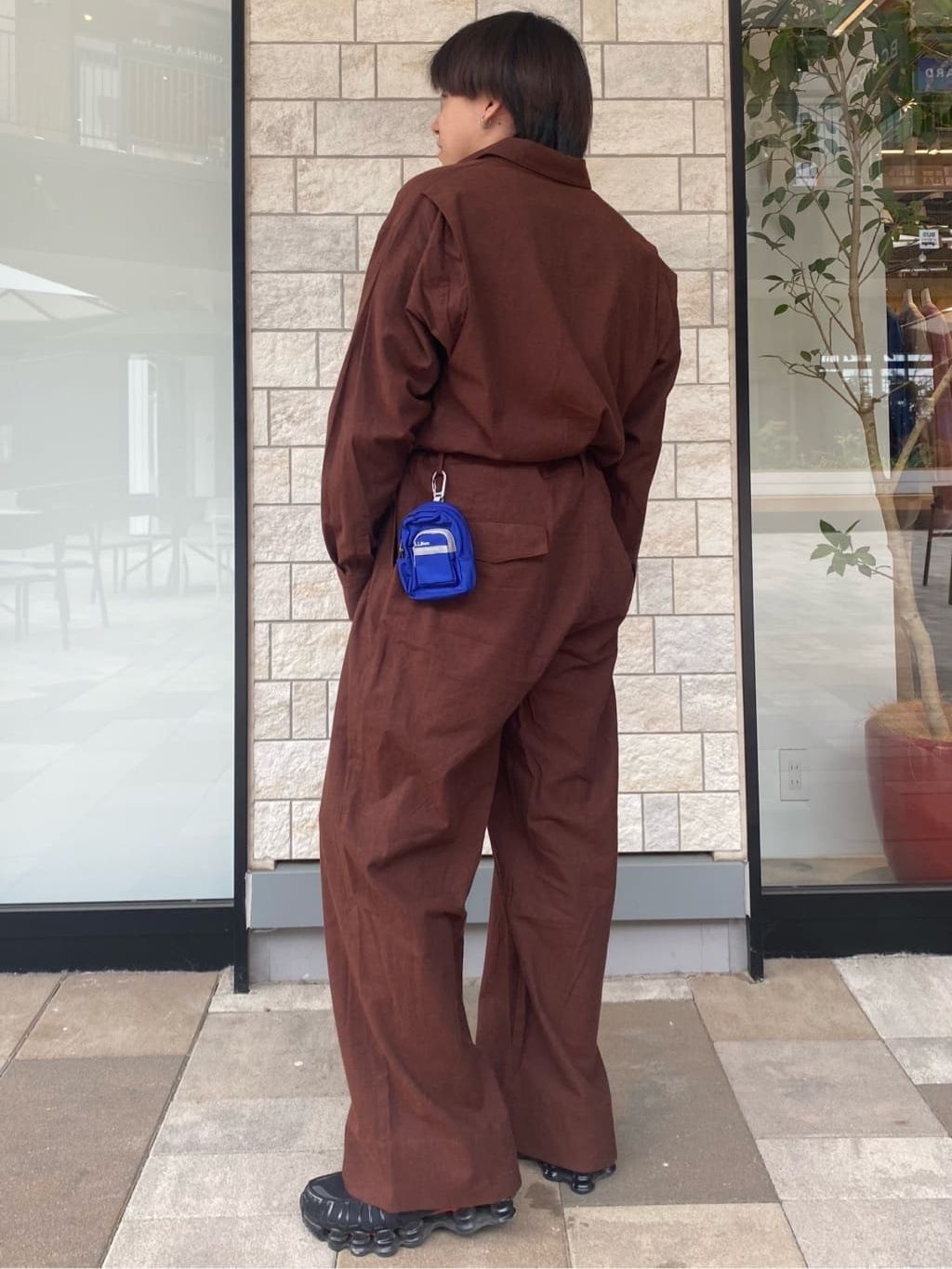 Deux Allures/ドゥ アリュール】シャンブレーオールインワンの