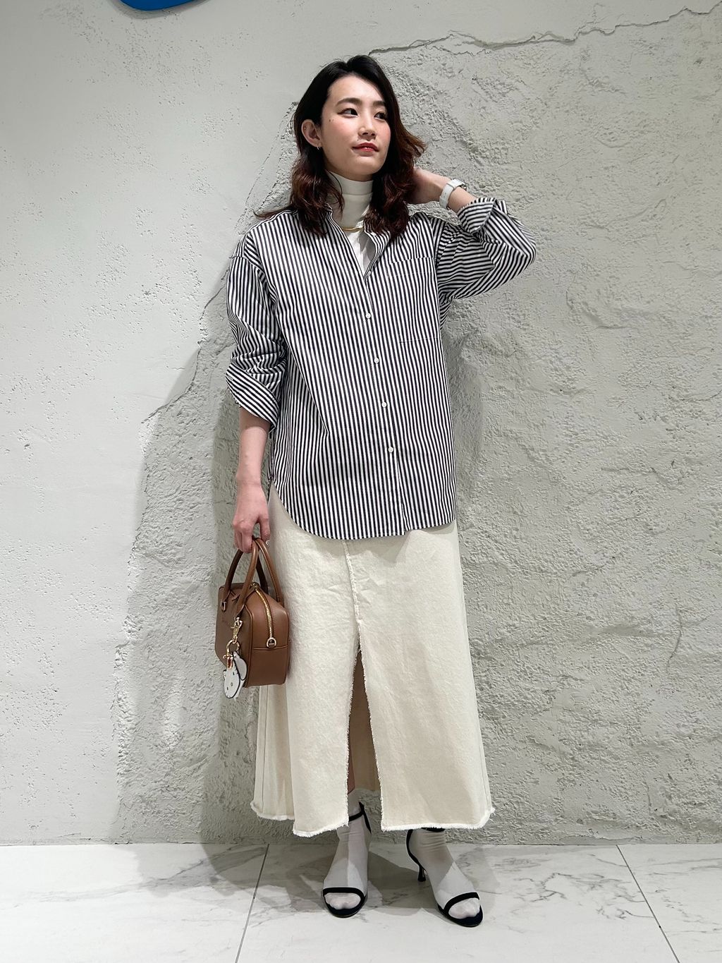 追加》50コットンオーバーシャツのコーディネートスナップ（Honoka