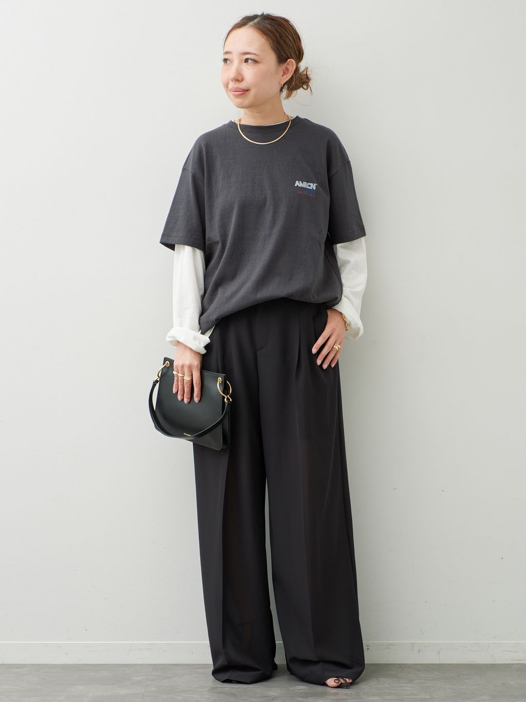 予約》【AMERICANA/アメリカーナ】AMRCN TEEのコーディネートスナップ