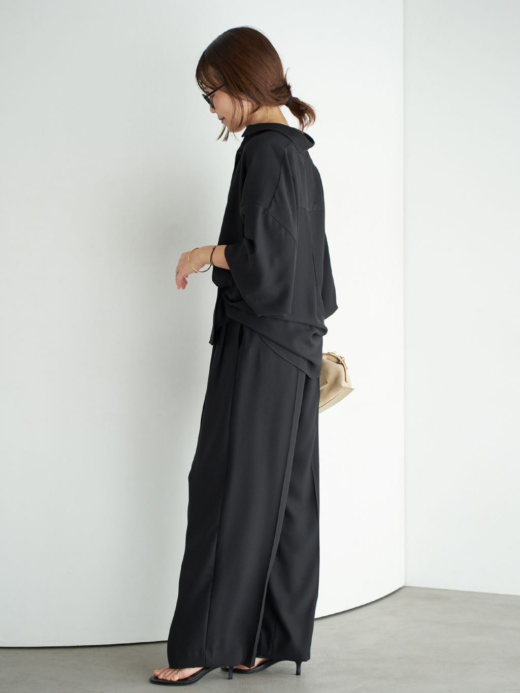 Dolman Wrap シャツのコーディネートスナップ（yoshie）｜Plage