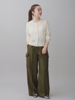 BLACK ステイシーカーディガン ホワイト サムネイル