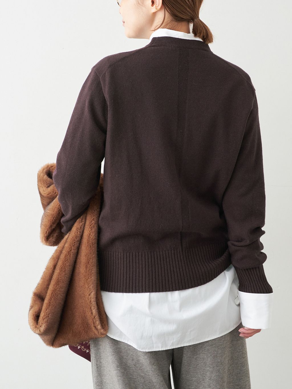 CINOH/チノ 】MIX KNITのコーディネートスナップ（MIZU）｜Deuxieme