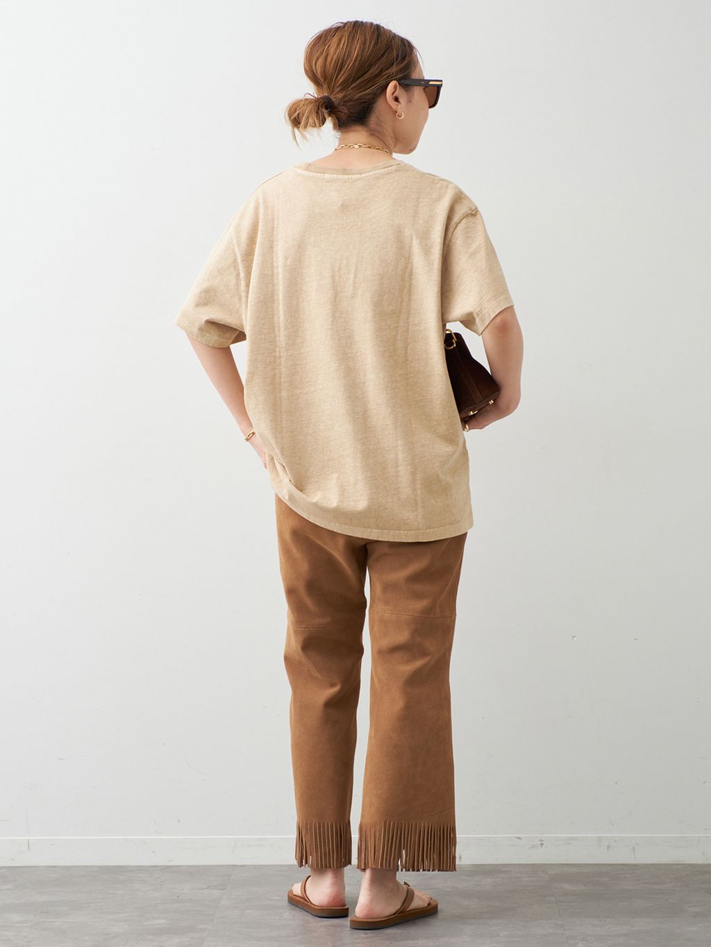 MADISONBLUE / マディソンブルー】 FRINGE PANTS SUEDEの