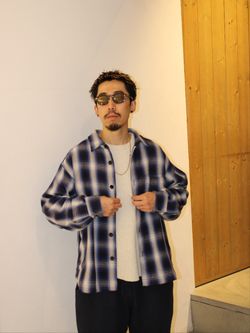 ROTOL × WISM別注 Ombre Check Flannel Shirtのコーディネートスナップ