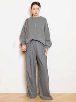 Cashmere Basic ニットのコーディネートスナップ（HASE）｜MUSE de