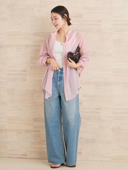 organdy sheer シャツのコーディネートスナップ（yuzuki）｜Plage