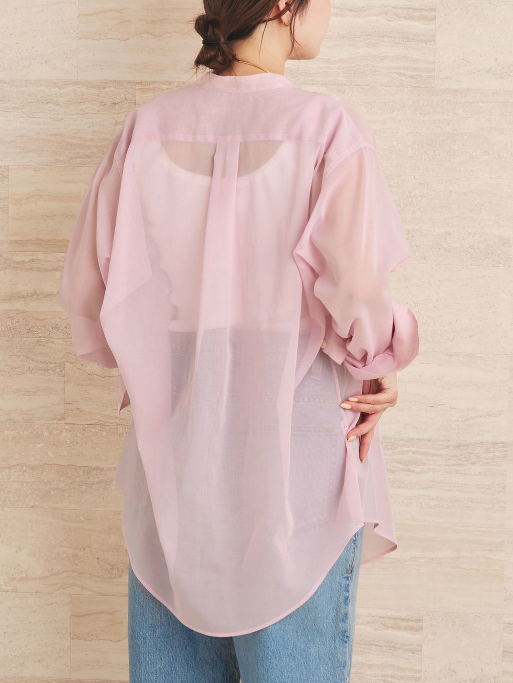 organdy sheer シャツのコーディネートスナップ（yuzuki）｜Plage