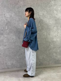 SEEALL】TRIANGLE PULL OVER TOP(DENIM)のコーディネートスナップ（A.O