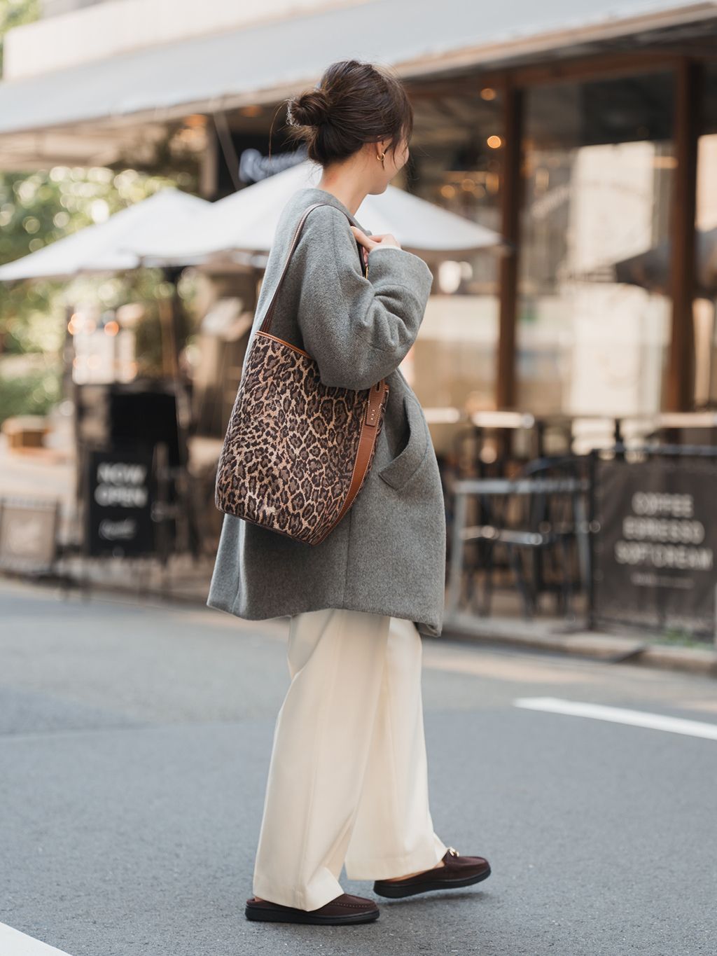 TICCA / ティッカ ノーカラーテントコートのコーディネートスナップ