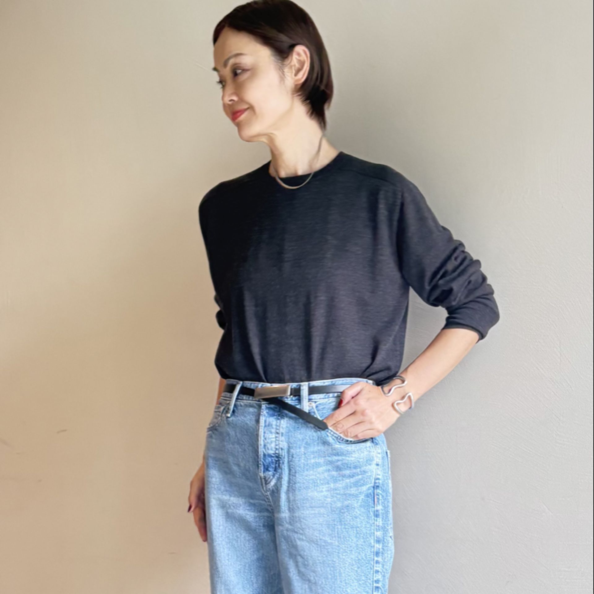 TAKASHI IKEDA x VERMEIL ブルゾンのコーディネートスナップ（keity