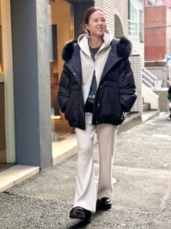 YVES SALOMON イヴサロモン YVES SALOMON/イヴ サロモン】 DOWN WITH FOX FURのコーディネート