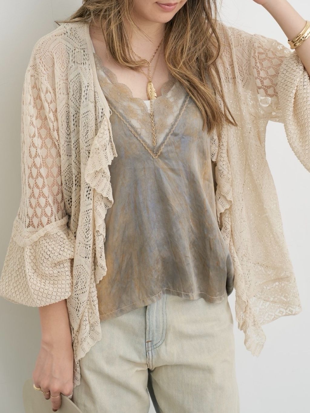 VICTRIAN LACE KNITのコーディネートスナップ（BUYER.N）｜L