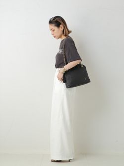 10K square onyx pierce(両耳)のコーディネートスナップ（maki
