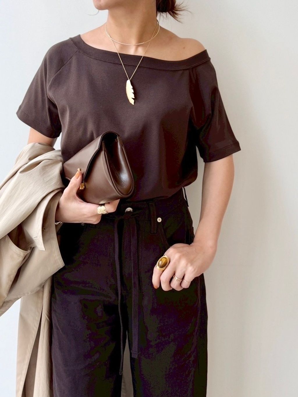 2WAY SHORT-SLEEVED PULLOVERのコーディネートスナップ（PR Sasaki