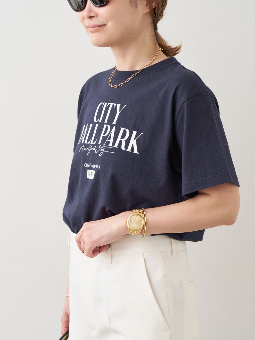 CITY OF NYC Tシャツのコーディネートスナップ（MIZU）｜Deuxieme
