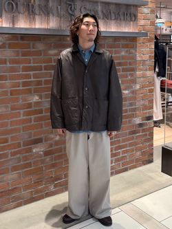 ゴートレザー カバーオールのコーディネートスナップ（大野 陽登