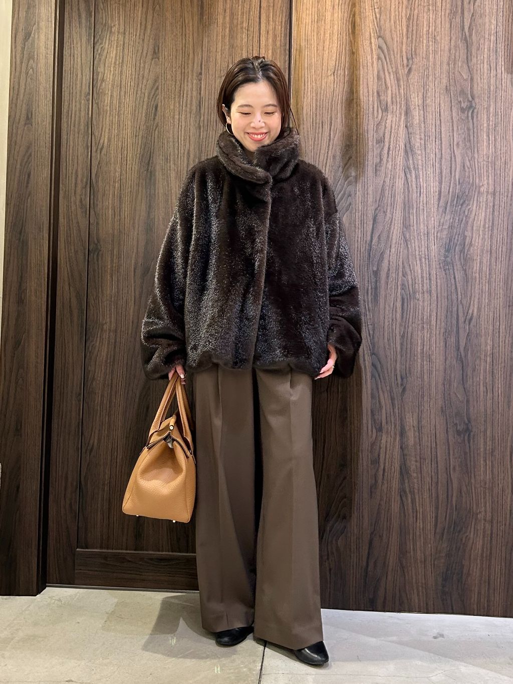 Noble ノーブル エコファースタンドカラーミドルブルゾン エコファースタンドカラーミドルブルゾン（その他ブルゾン／アウター