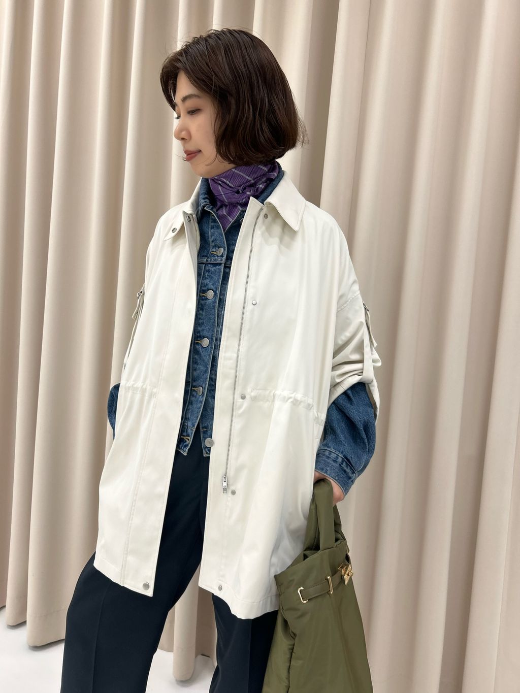 switch look blousonのコーディネートスナップ（sakurako）｜SLOBE