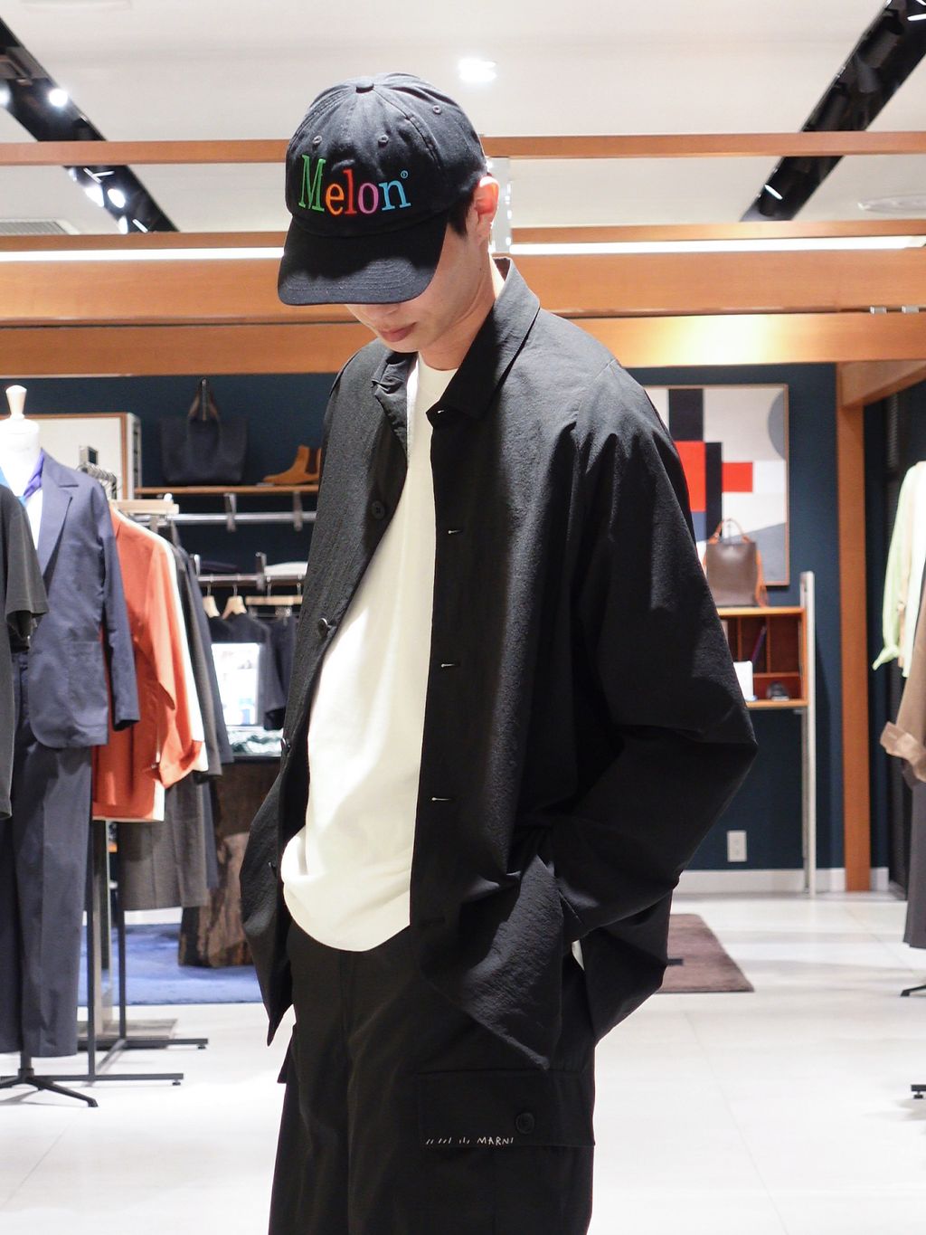 MARNI(マルニ) Mending Nylon Taffeta Cargo Patnsのコーディネート