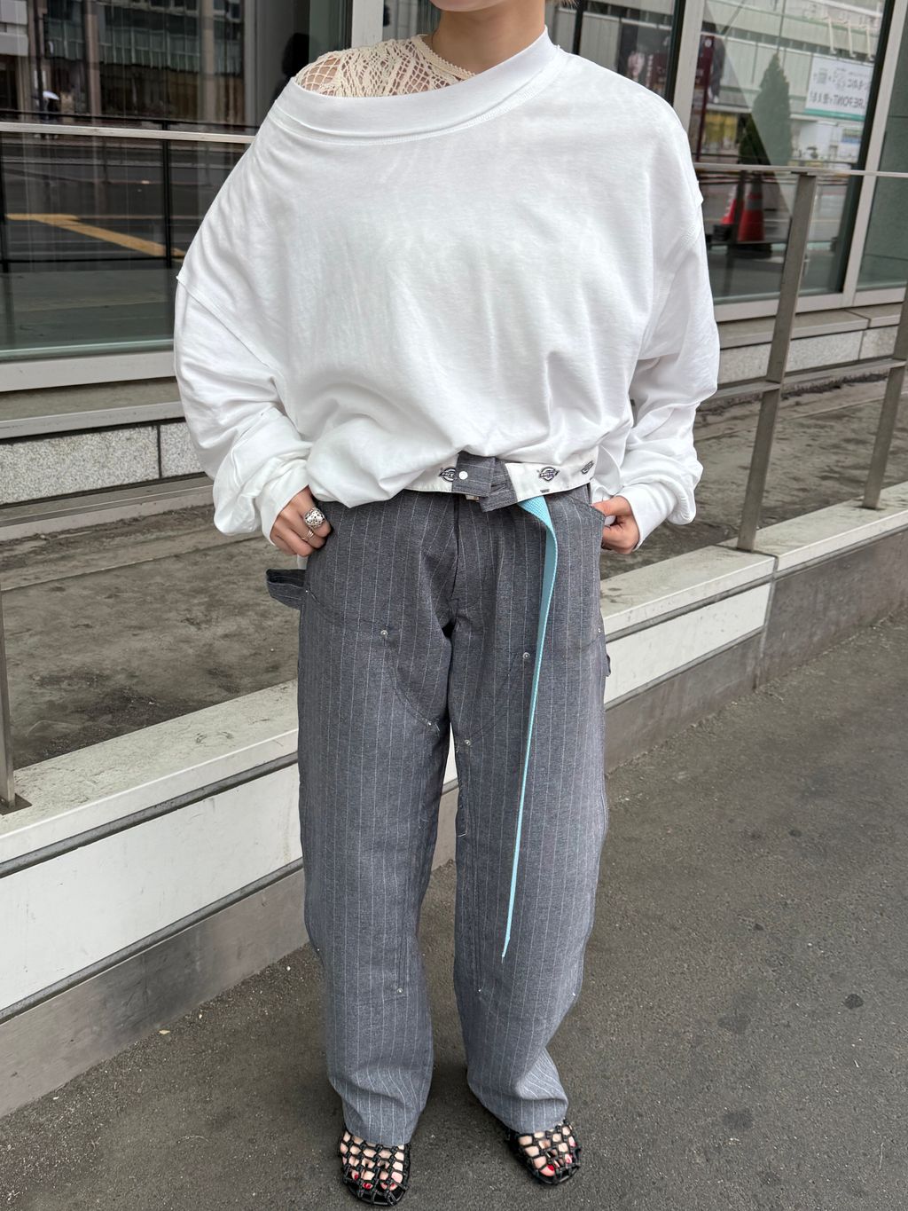 追加》HIGH GAUGH URAKE PULLOVER：カットソーのコーディネート