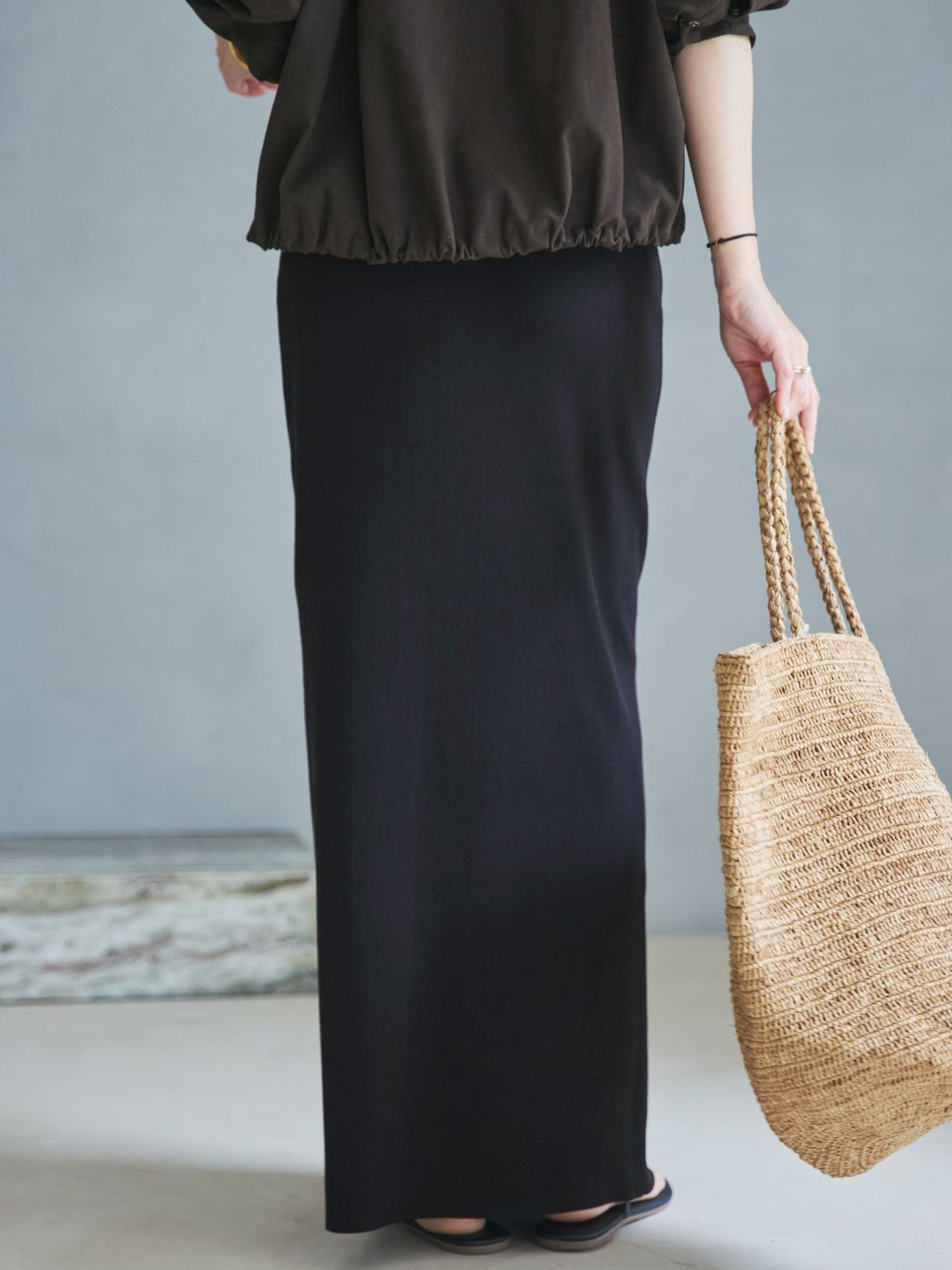 追加》RAFFIA BASKET バッグ 2のコーディネートスナップ（yoshie