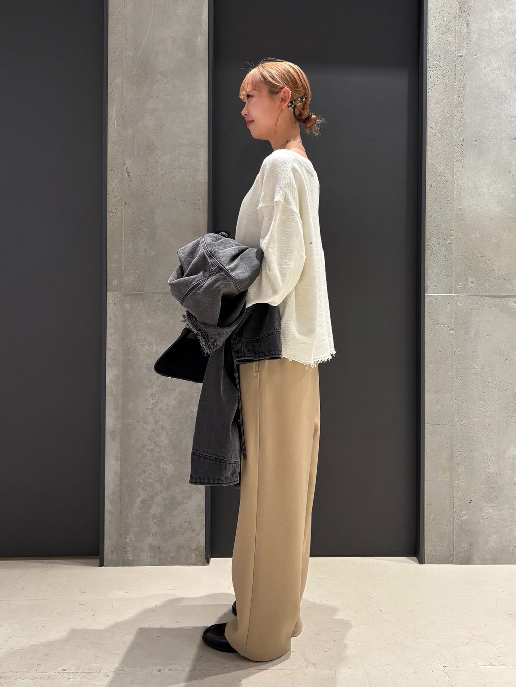 追加》ワーカーズジャケットのコーディネートスナップ（Moeka