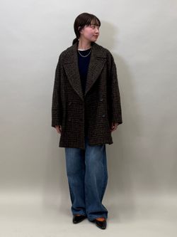 LA TORRE チェックコートのコーディネートスナップ（みーさん）｜IENA