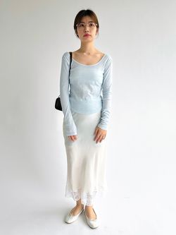 別注【miller×lulu】シアーツイントップス（Tシャツ／カットソー