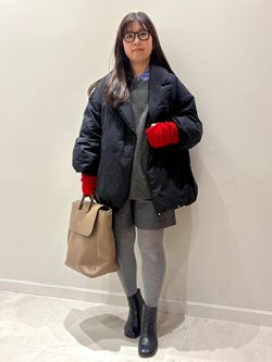 追加2》ARTIROSA撥水テイラーコクーンダウンのコーディネートスナップ
