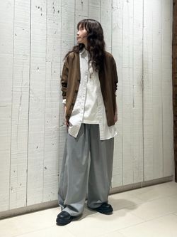 TR タックパンツのコーディネートスナップ（N.H）｜journal standard