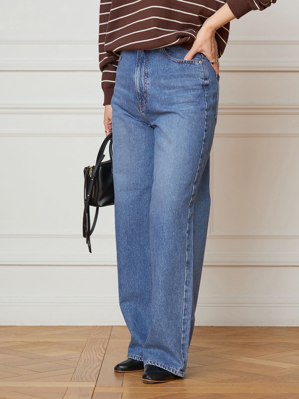 IENA LA BOUCLE ecoファーブルゾンのコーディネートスナップ（maru