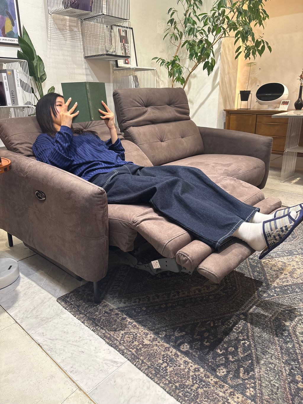 大型商品》SHEFFIELD RECLINING SOFA GREY シェフィールド 電動 ソファ