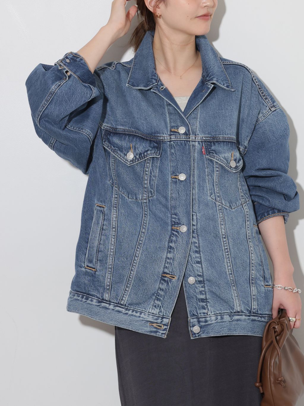 LEVI'S/リーバイス】XL WOMENS TRUCKERのコーディネートスナップ