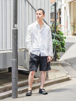 ATON（エイトン）SUVIN BROAD STANDARD SHIRTのコーディネートスナップ