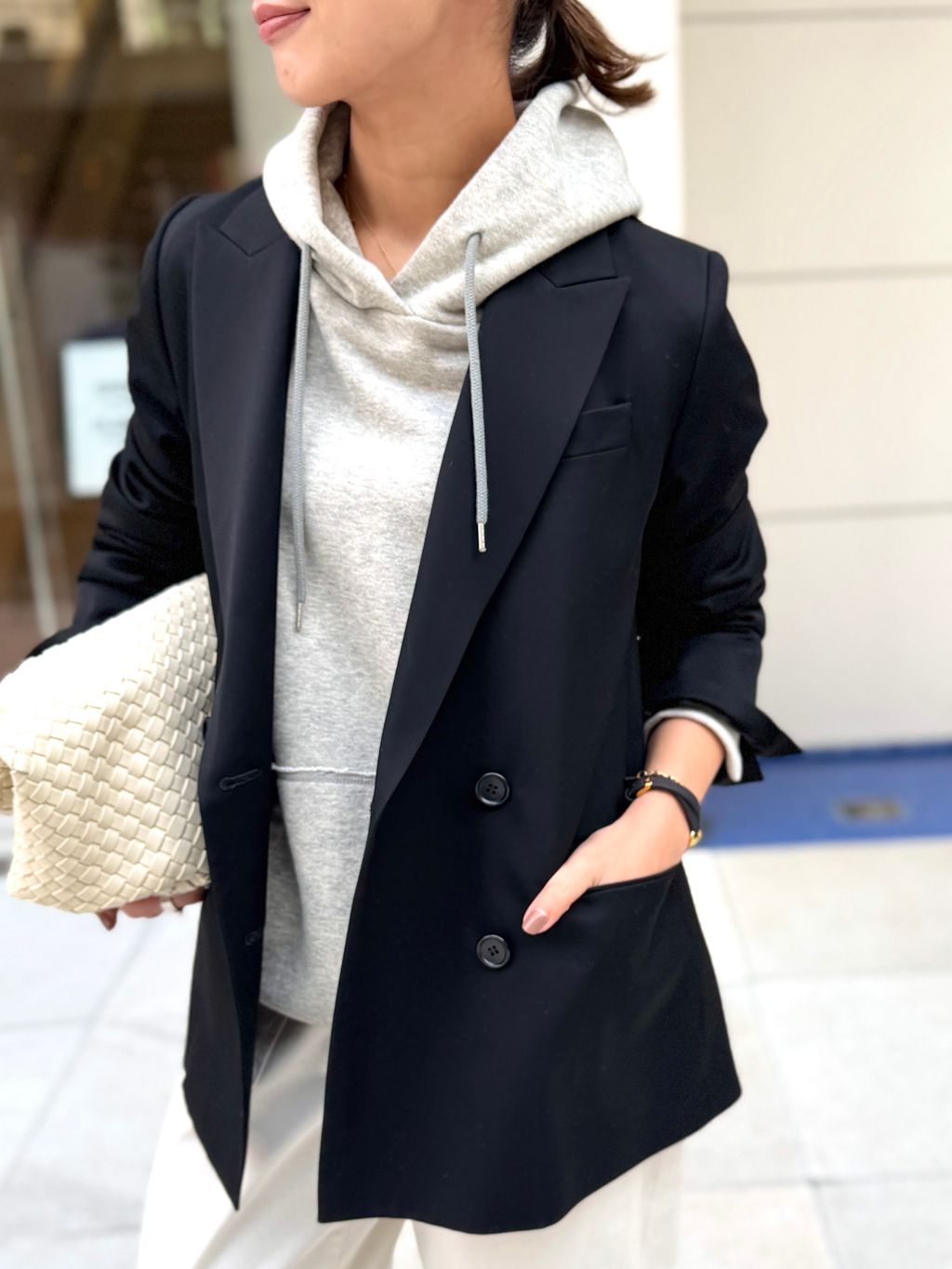 Silky Gabardine W Jacketのコーディネートスナップ（PR Sasaki）｜L