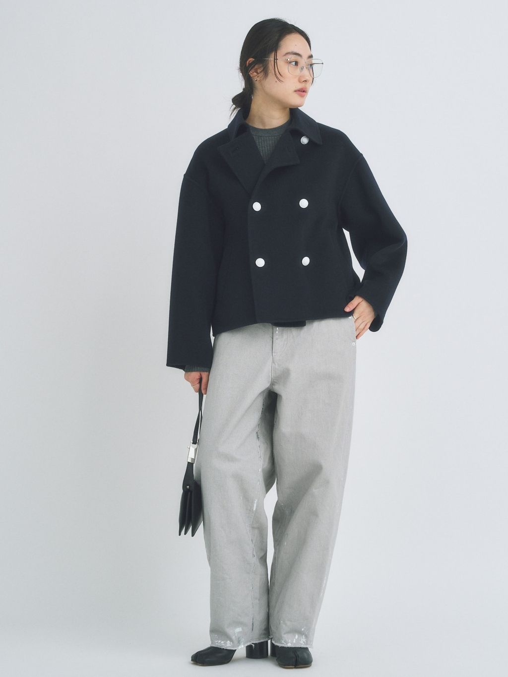 Short Per Coat / ショートピーコートのコーディネートスナップ