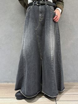 13OZデニム スウィッチスカート（BLK）のコーディネートスナップ（Y.K