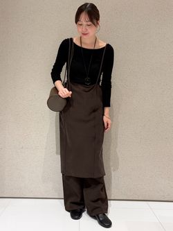 Sheer cupro cami ワンピースのコーディネートスナップ（manaka