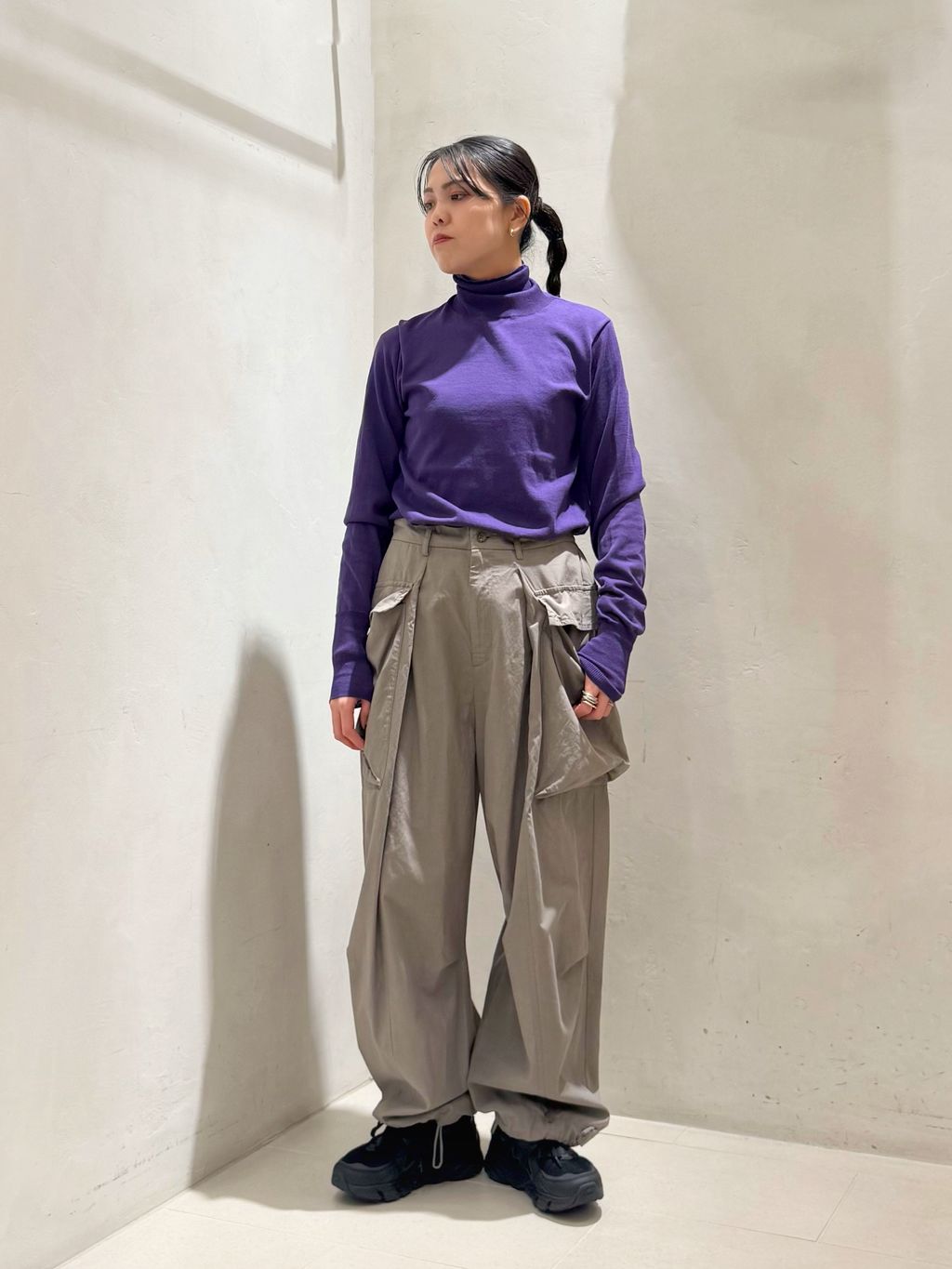 追加2》ミリタリークロス カーゴパンツのコーディネートスナップ（Y.K