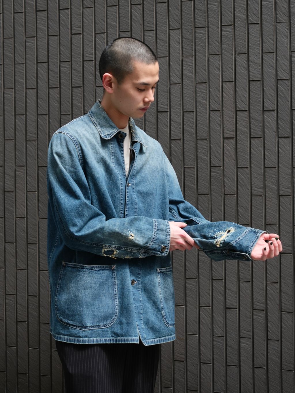 Maison Margiela メゾンマルジェラ　デニムパンツ　カバーオール MAISON MARGIELA(メゾン マルジェラ) Washed Denim Coverall JKの