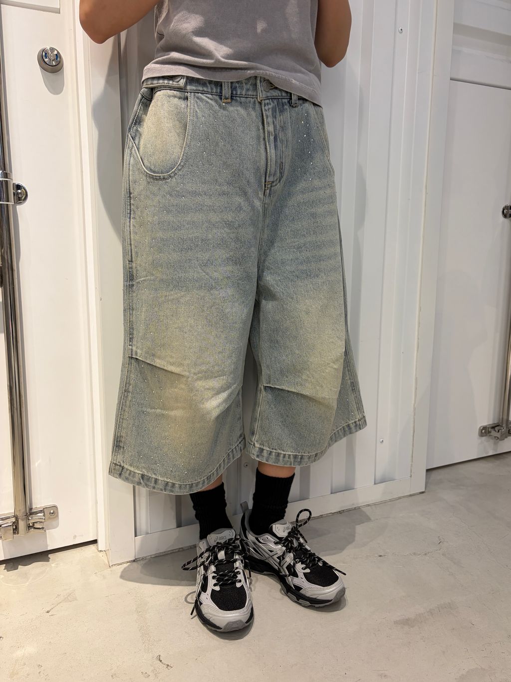ラインストーン デニムショーツ / J Rhine Stone Denim Shortsの