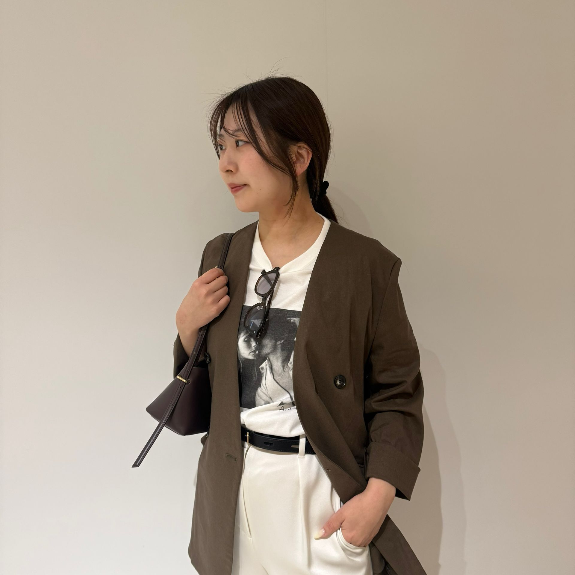 NOBLE【洗える】RY/PL テントラインプルオーバー 洗える】RY/PL テントラインプルオーバーのコーディネートスナップ