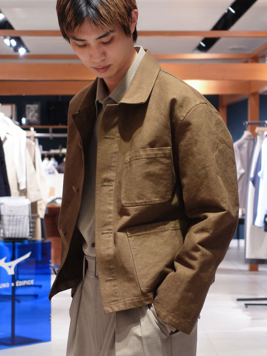 AURALEE (オーラリー) GARMENT-DYED ORGANIC COTTON HEAVY TWILL SHORT