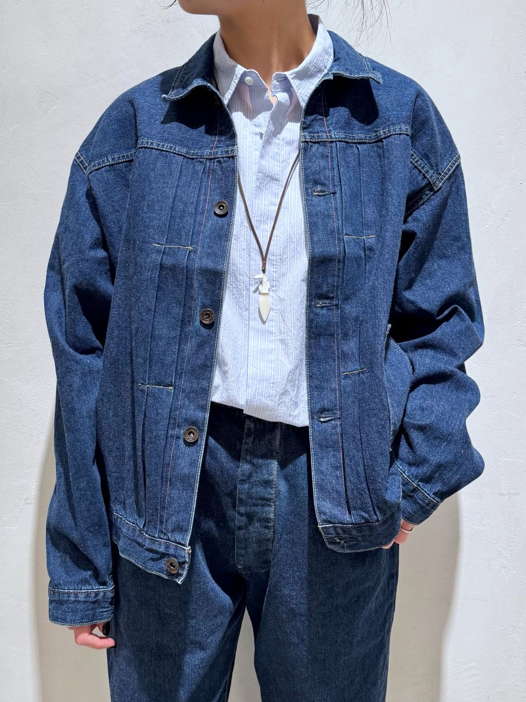 ジャーナルスタンダードラックス chimala DENIM chimala】 UNISEX 12.5OZ DENIM WAIST ADJUSTAのコーディネート