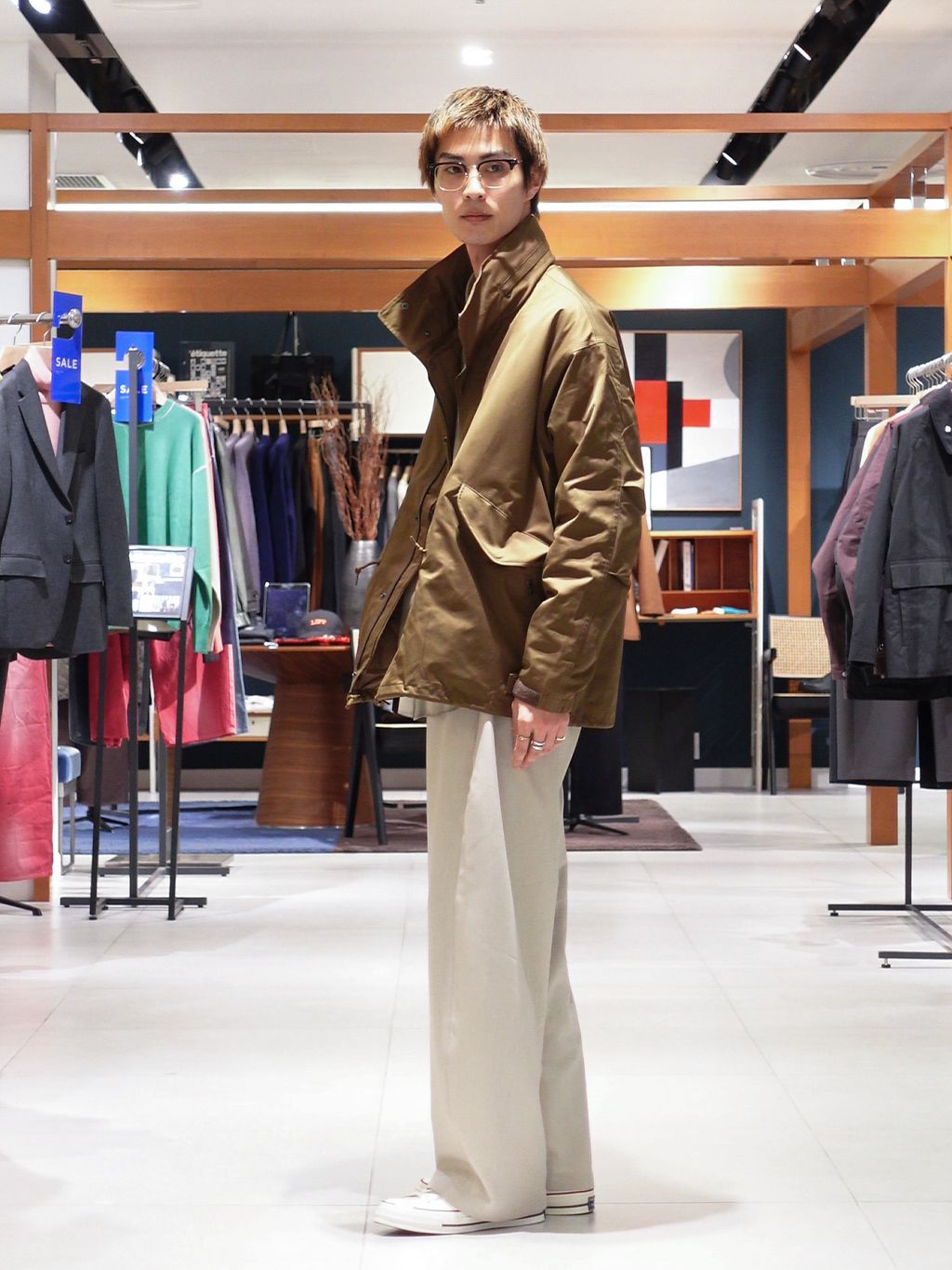 M-65 ライナー ショート モッズコートのコーディネートスナップ（藤田