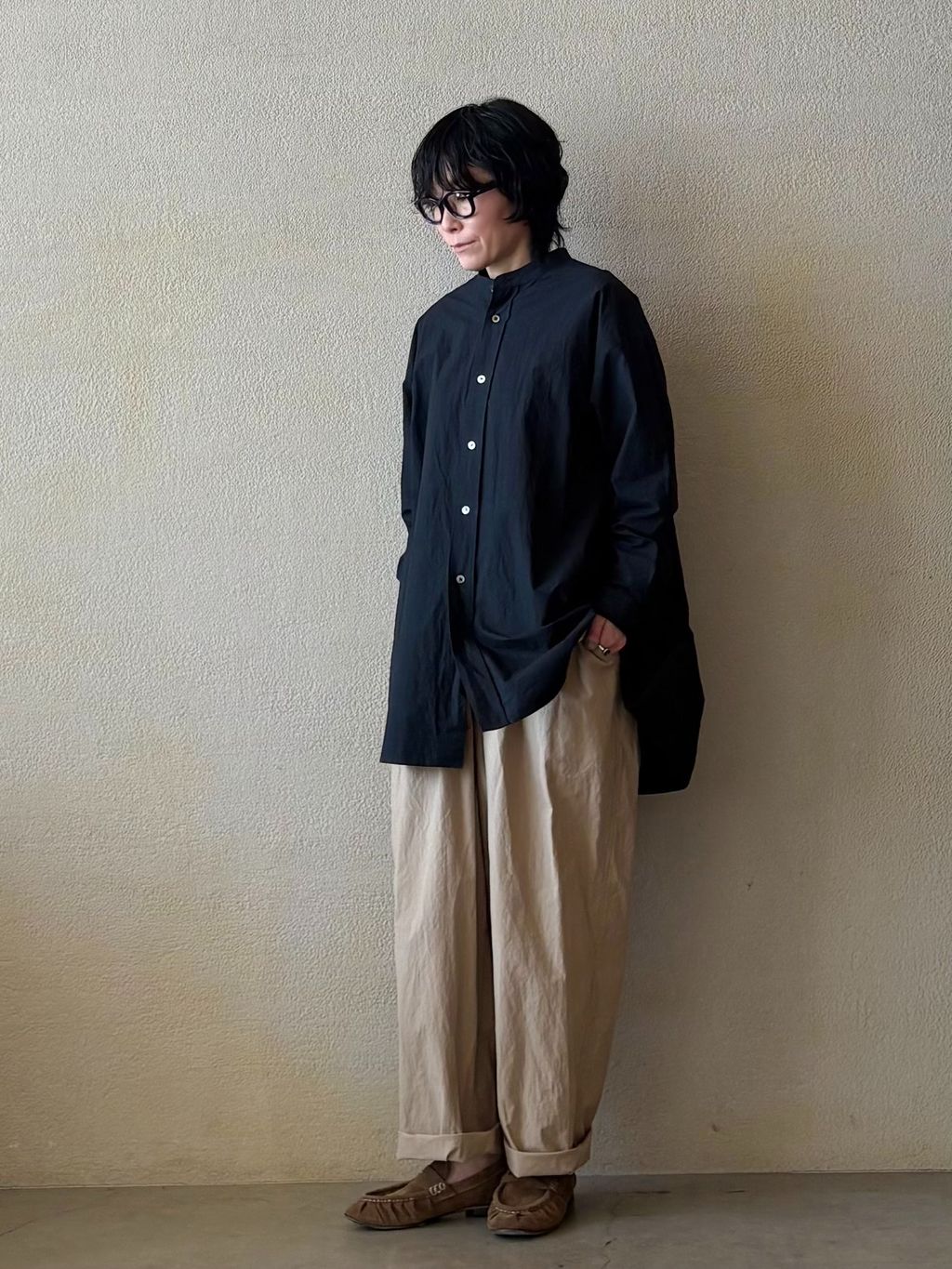 バフワッシャー イージーパンツのコーディネートスナップ（A.I