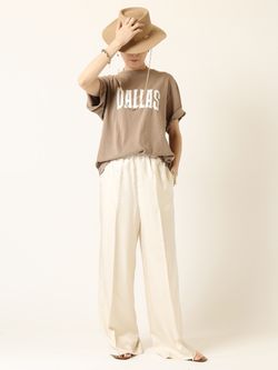 REMI RELIEF/レミレリーフ】DALLAS Tシャツ(BROWN)のコーディネート